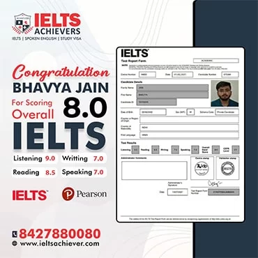 Bhavya — IELTS Result