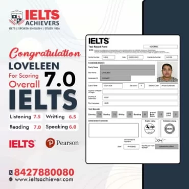 Lovleen — IELTS Result