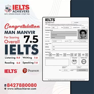 Manvir — IELTS Result