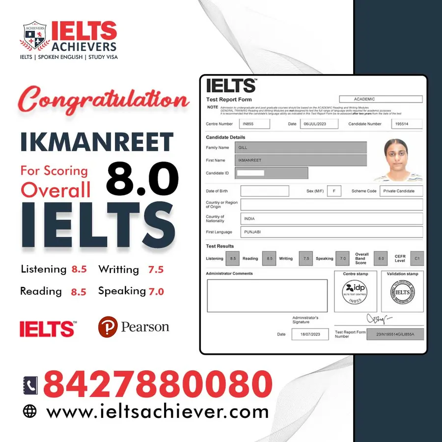 Student Result — IELTS Result