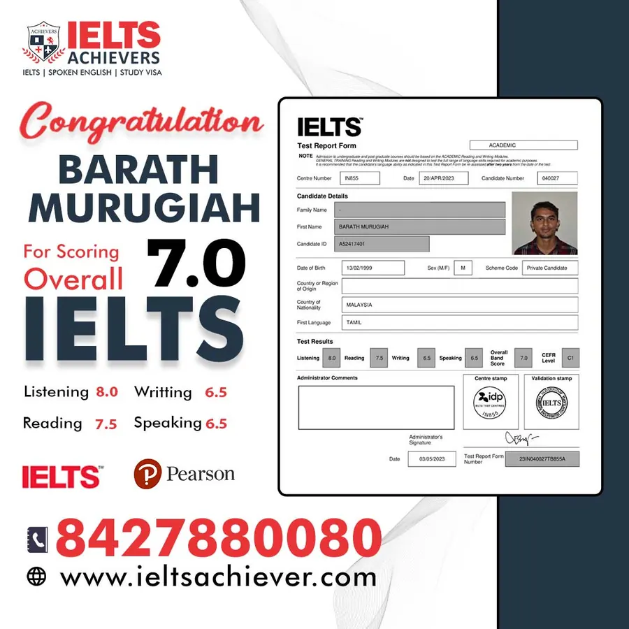 Student Result — IELTS Result